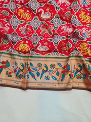 Kesar Semi Paithani Saree - MB17 A